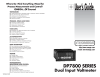 Thumbnail of document Manual - DP7800-230VAC Dual Input Process Meters with Math Functions